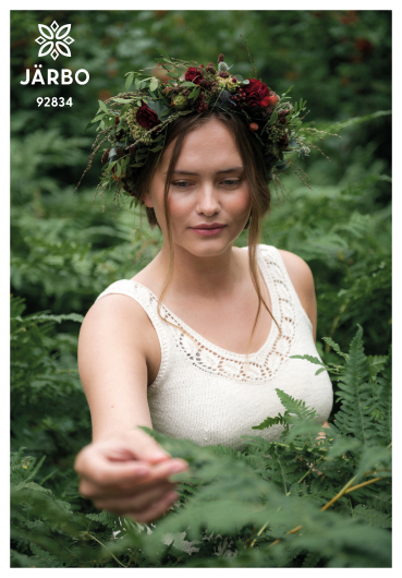 Mönster - Midsommarkrans stickat inne med bladmönsterbård | Eddna SE