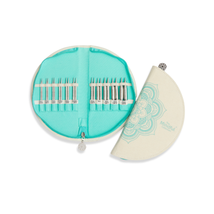 KnitPro Mindful Warmth - Set med ändstickor (11 par, 10 cm)