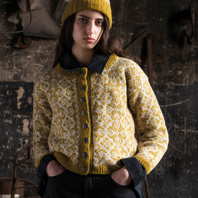 Mönster - Karlholm stickad kofta- Dam | Eddna SE