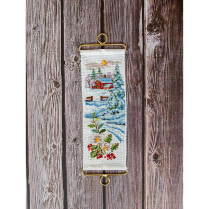 Broderikit krispigt vinterlandskap - minivepa | Eddna SE