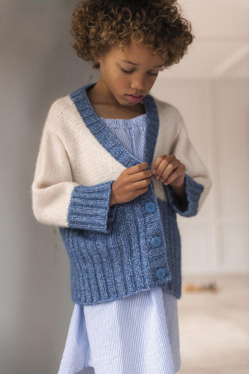 Fårö - blockfärgad barnkofta