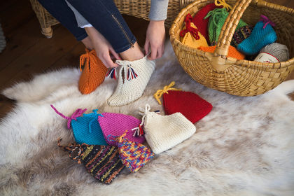 Gästtofflor i resår