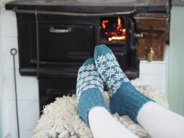 Himlavalv – en socka med stjärnglans och cirkelhäl