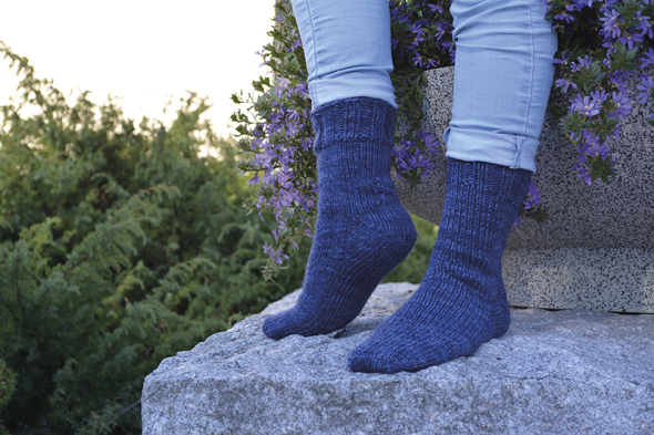 Tå upp-socka med fleegle heel