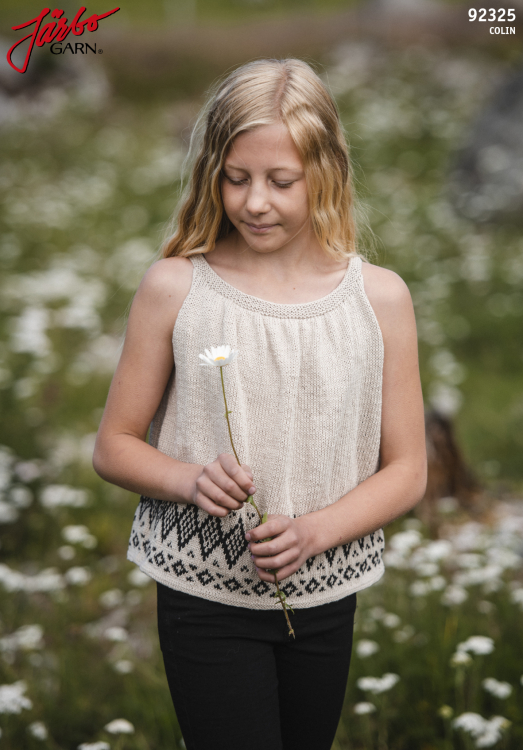 Wilma - barnlinne med mönsterbård