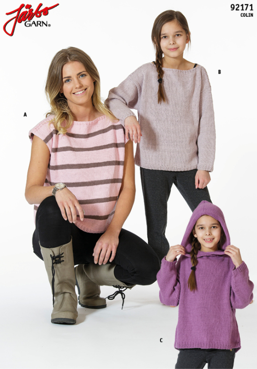 Alla goda ting är tre – Topp, tröja och luvtröja till barn och dam