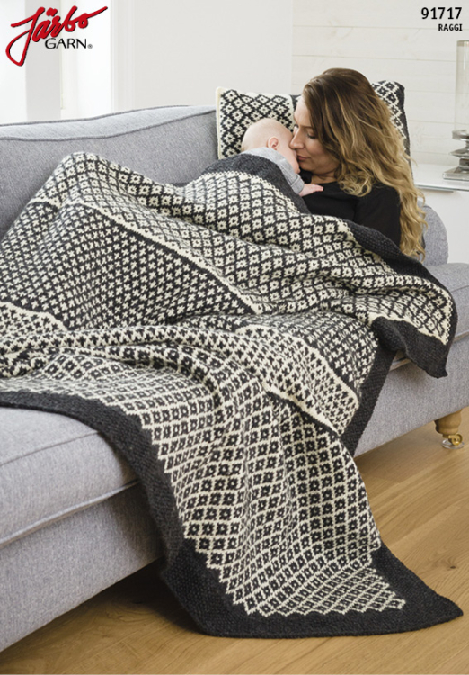 Pläd i Järbomönster