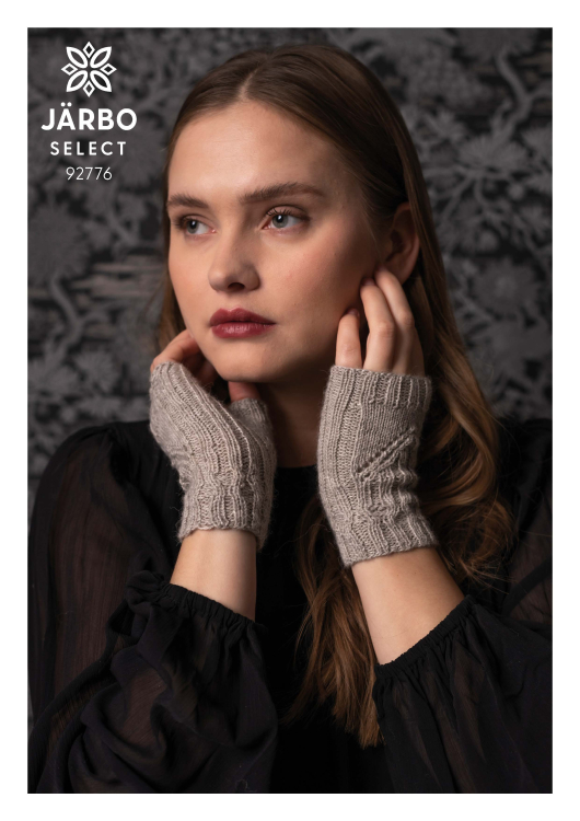 Mönster - Silverkrans stickade halvvantar - Dam | Eddna SE