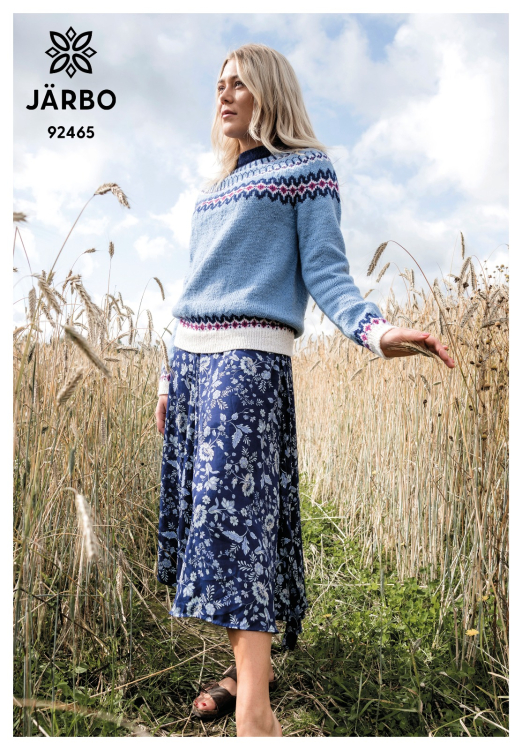 Karamell - långärmad tröja med mönsterok