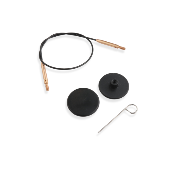 KnitPro Black Gold kablar - Swivel