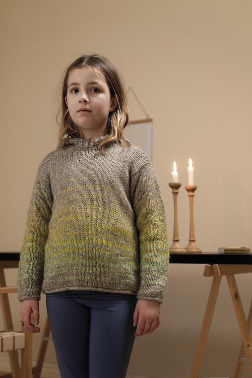 Hawthorn Hike Hoodie Mini - stickad huvtröja, barn