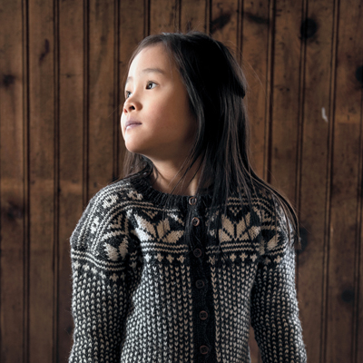 Mönster - Kol stickad kofta - Barn | Eddna SE