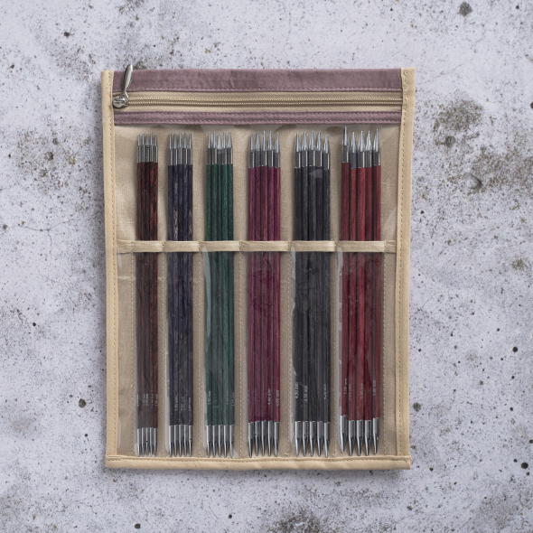 KnitPro Royale - Set med strumpstickor (5 st, 15 cm)