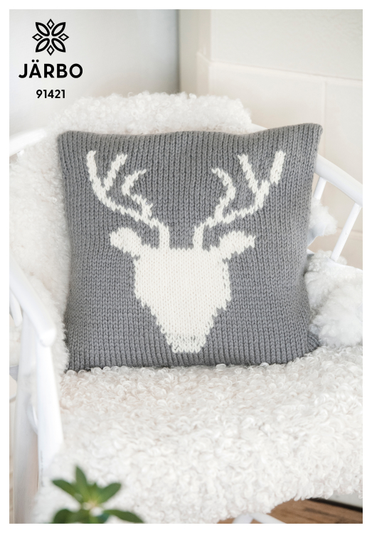 Älgnäs - kudde med viltmotiv