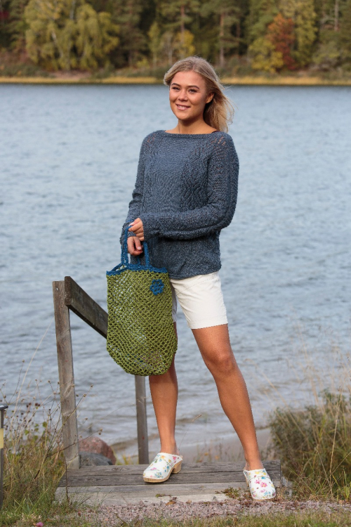 Therese - tröja med spetsmönster