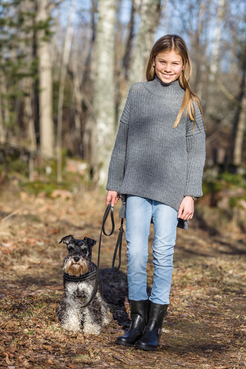 Barntröja halvpatent