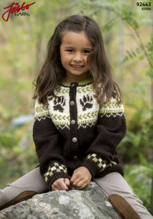 Vargtass - barnkofta med mönster