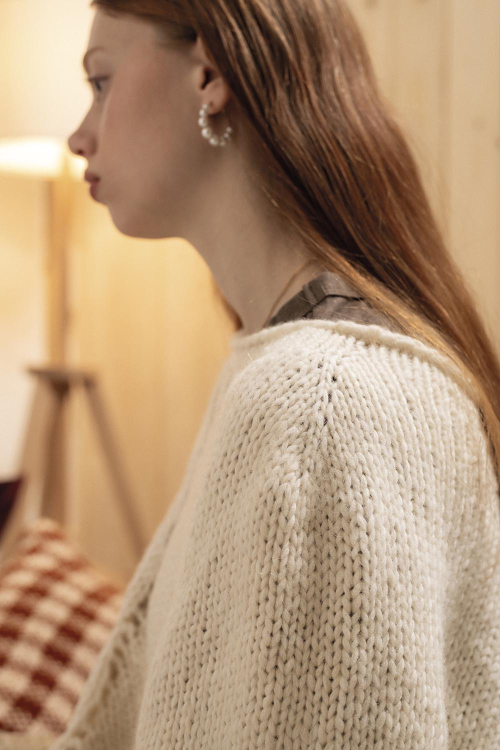 Willow Whirlwind - stickad poncho