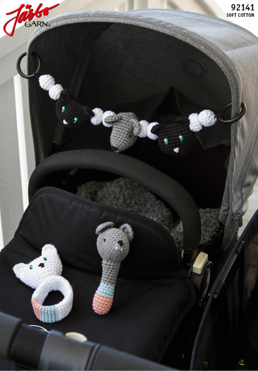 Katt och mus till baby - amigurumi