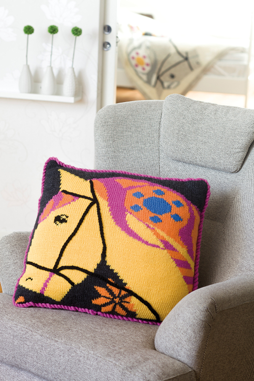 Dalainspirerad pläd och kudde