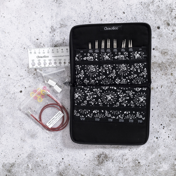 ChiaoGoo TWIST Small - Set med ändstickor (7 par, 13 cm)