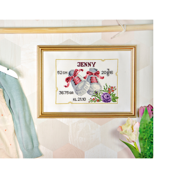 Skor i rosa toner - Födelsetavla | Eddna SE