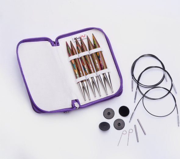 KnitPro Symfonie Chunky - Set med ändstickor (3 par, 13 cm)