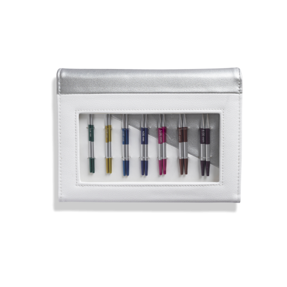 KnitPro Smartstix Deluxe - Set med ändstickor (7 par, 10 cm)