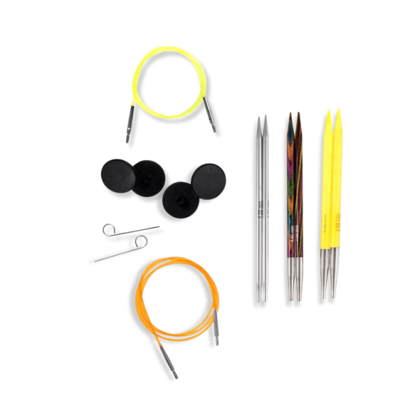 KnitPro Comby Starter - Set med ändstickor (3 par, 13 cm)