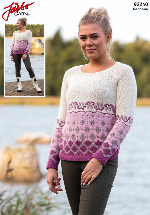 Anemone – mönsterstickad tröja