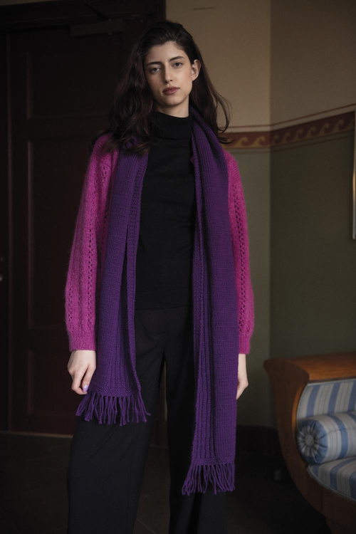 Regi - stickad halsduk