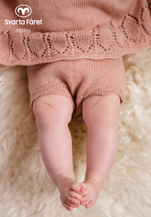 Mönster - Sola stickad blöjbyxa - Baby | Eddna SE