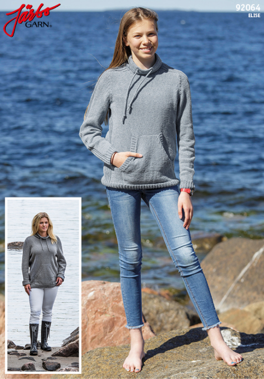 Kängurutröja – damtröja med ficka