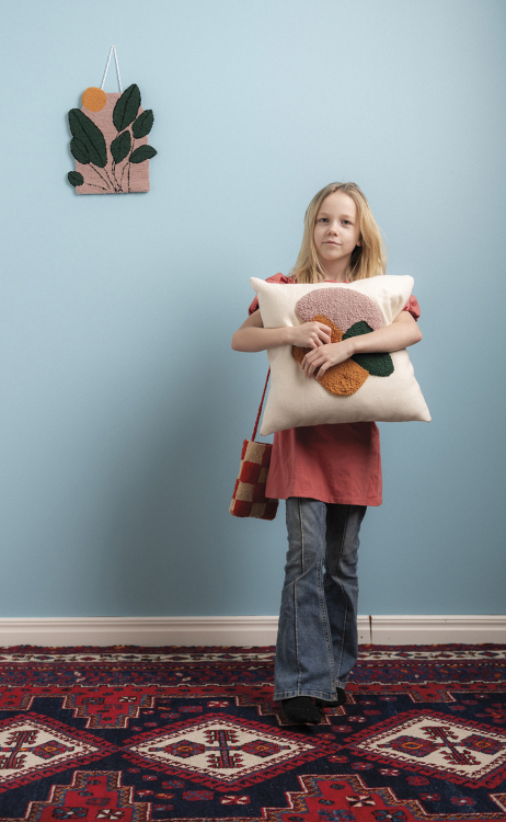 Chloe väggdekoration - punch needle