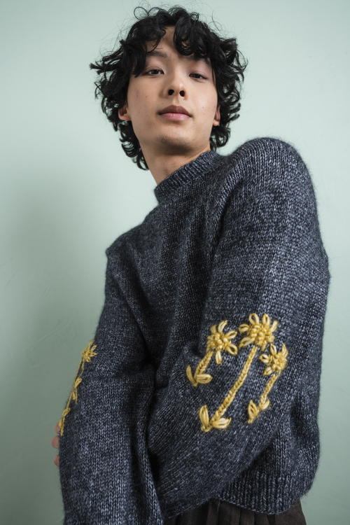 Palermo – tröja med broderade ärmar