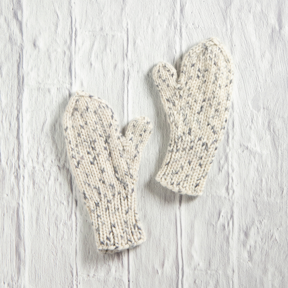 Mönster - Sigrid resårstickade barnvantar - Enkel stickning | Eddna SE