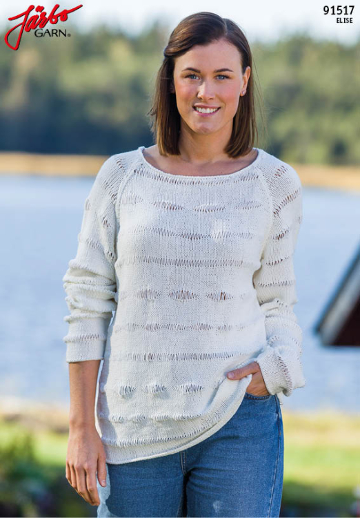 Tröja med tappade maskor