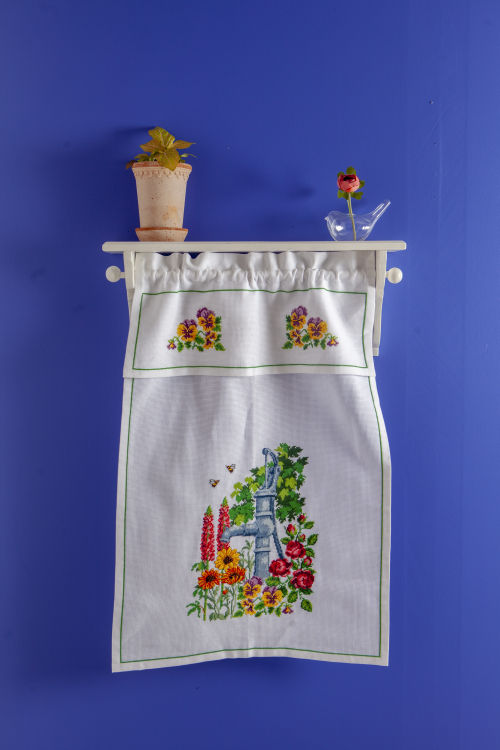 Broderikit trädgårdsidyll - paradhandduk | Eddna SE