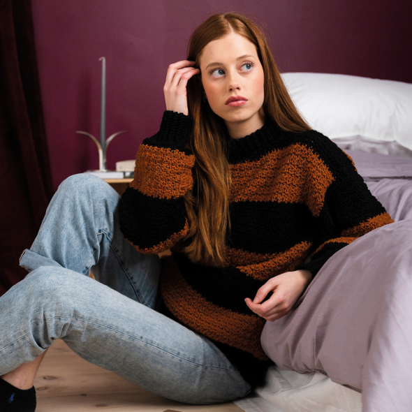 Mönster - Fano - virkad tröja - Dam - Herr | Eddna SE