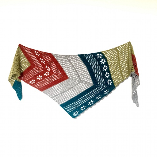 Höstfägring - virkad sjal