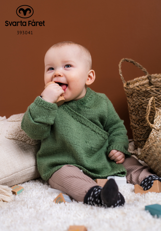 Mönster - Alba - omlottkofta till baby | Eddna SE