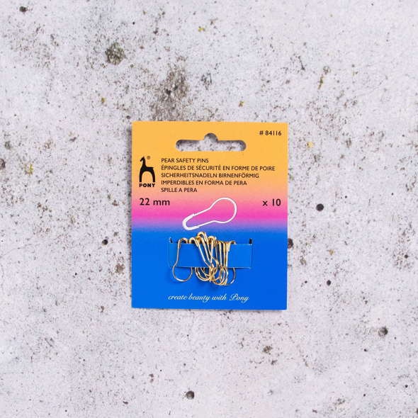 Öppningsbara stickmarkörer i metall, 10 st mässing