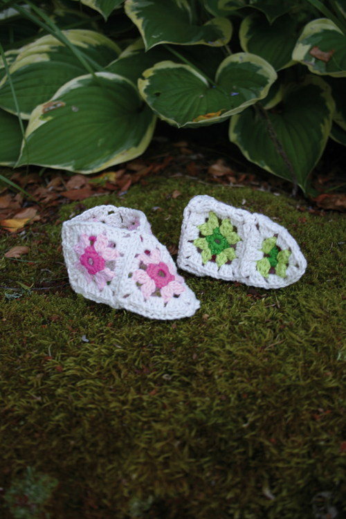 Babytossor av mormorsrutor