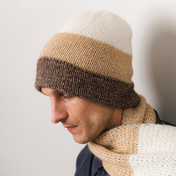 Mönster - Glasgow stickad mössa - Dam - Herr | Eddna SE