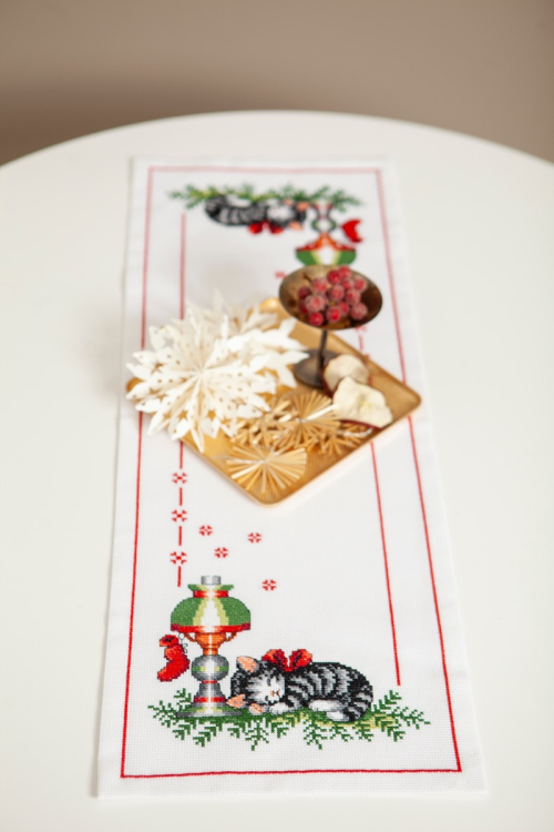 Katt och lykta - löpare | Eddna SE