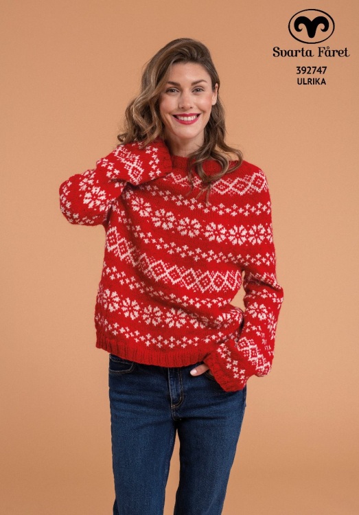 Mönsterstickad tröja