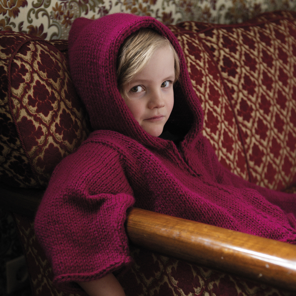 Måleri - stickad barnjacka