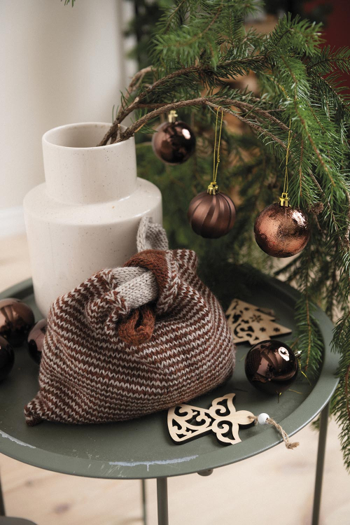 Årsta - randig projektpåse