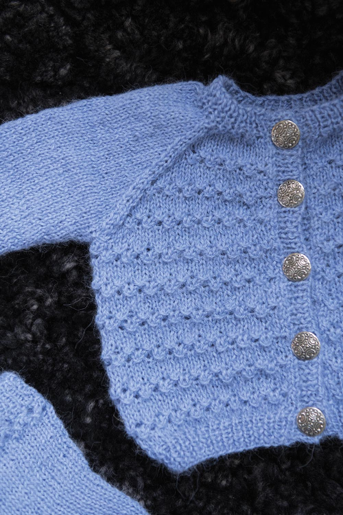 Inga - Stickad Babykofta