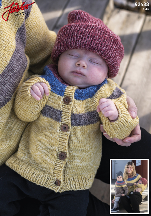 Yllis - rundstickad barnkofta 